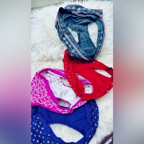 4 Vintage Victorias Secret Cotton Briefs - Picture 4 of 5